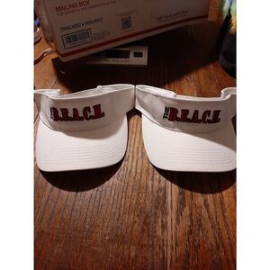 New Two B.E.A.C.H. White Red Black Sun Visors Hats
